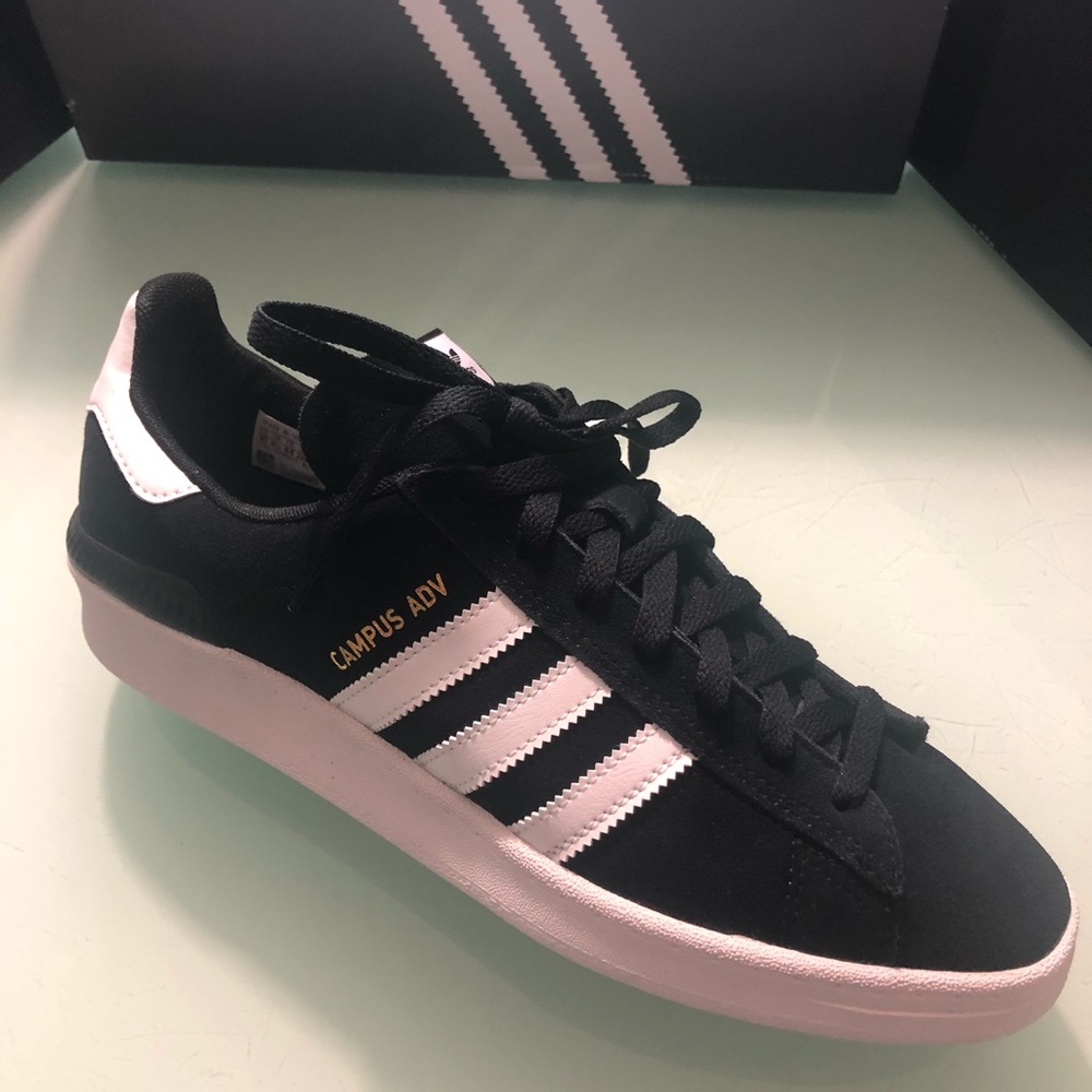 8,8.5,9,9.5,10,10.5,11 Adidas Blk Campus Advance